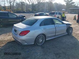 2016 Mercedes-Benz C with VIN 55SWF4JB8GU153882, listed as a IAAI auction lot 41813135 with 78,428 mi miles. Bid and sale history available at carsss.com. Image 4.