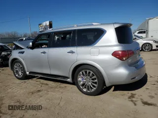2017 Infiniti QX80 with VIN JN8AZ2NE2H9156143, listed as a Copart auction lot 42945985 with 157,392 mi miles and Salvage Title. Bid and sale history available at DreamBid. Image 2.