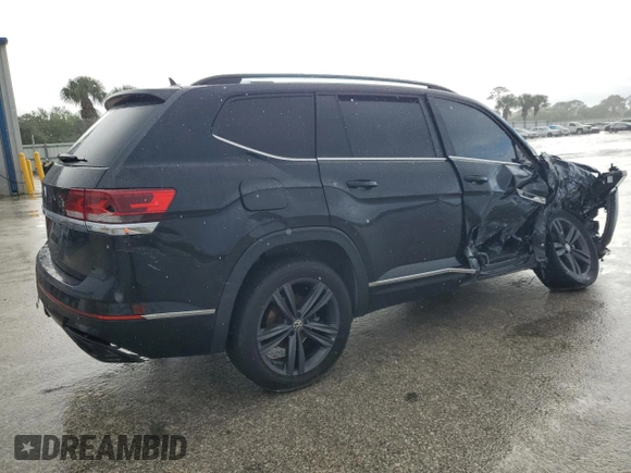 2021 Volkswagen Atlas SE with VIN 1V2PR2CA2MC516125, listed as a Copart auction lot 85739014 with 58,976 mi miles and Non repairable. Bid and sale history available at DreamBid. Image 3.