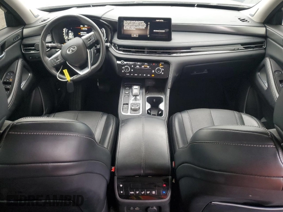 2023 Infiniti QX60 Luxe with VIN 5N1DL1FS5PC368816, listed as a Copart auction lot 54329005 with 54,642 mi miles and Salvage title. Bid and sale history available at DreamBid. Image 8.
