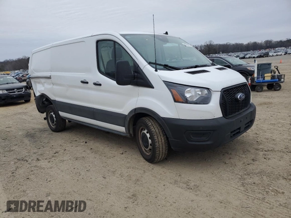 2023 Ford Transit Cargo with VIN 1FTYE1Y88PKB74921, listed as a Copart auction lot 44746485 with 52,376 mi miles and Salvage Title. Bid and sale history available at carsss.com. Image 4.