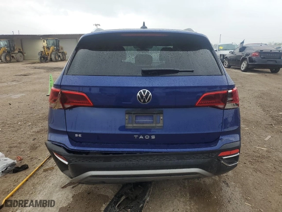 2023 Volkswagen Taos SE with VIN 3VVSX7B24PM345018, listed as a Copart auction lot 51346375 with 15,004 mi miles and Salvage Title. Bid and sale history available at carsss.com. Image 6.