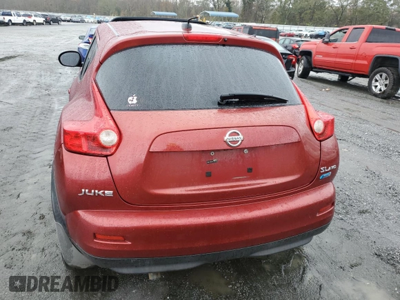 2012 Nissan Juke SL with VIN JN8AF5MV9CT120120, listed as a Copart auction lot 80848714 with 160,586 mi miles and Salvage Title. Bid and sale history available at DreamBid. Image 6.