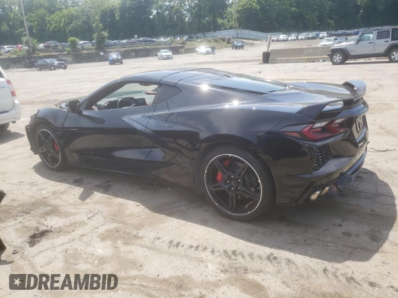 2021 Chevrolet Corvette 2LT with VIN 1G1YB2D48M5115825, listed as a Copart auction lot 59955344 with 8,708 mi miles and Salvage Title. Bid and sale history available at carsss.com. Image 2.
