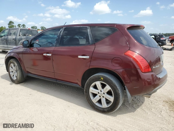 2006 Nissan Murano S with VIN JN8AZ08W46W521350, listed as a Copart auction lot 61891624 with 164,128 mi miles and Salvage Title. Bid and sale history available at carsss.com. Image 2.