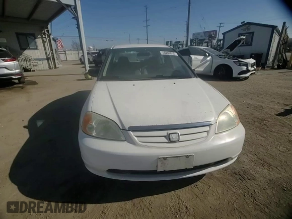 2001 Honda Civic DX with VIN 2HGES15271H568471, listed as a Copart auction lot 46260835 with 189,699 mi miles and Salvage Title. Bid and sale history available at carsss.com. Image 10.
