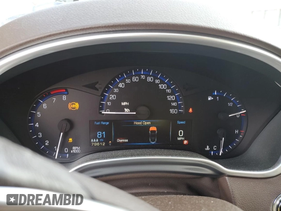 2013 Cadillac SRX Premium Collection with VIN 3GYFNEE33DS655323, listed as a Copart auction lot 47194335 with 79,612 mi miles and Salvage title. Bid and sale history available at DreamBid. Image 9.