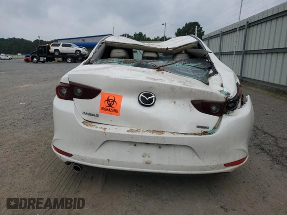 2023 Mazda 3 S Carbon Edition with VIN 3MZBPACM3PM354348, listed as a Copart auction lot 57083785 with 51,723 mi miles and Salvage title. Bid and sale history available at DreamBid. Image 6.