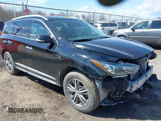 2020 Infiniti QX60 LUXE with VIN 5N1DL0MM9LC502865, listed as a IAAI auction lot 42000744 with 100,359 mi miles. Bid and sale history available at carsss.com. Image 1.