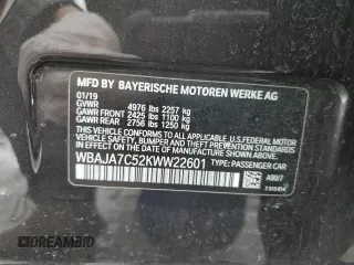 2019 BMW 5 Series 530i xDrive z VIN WBAJA7C52KWW22601, wystawiony jako Copart lot #43244135 z przebiegiem 99 958 mil mil oraz Szkoda całkowita • Salvage title. Historia ofert i sprzedaży dostępna na DreamBid. Obrazek 14.