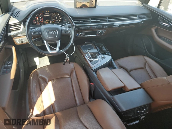 2017 Audi Q7 Premium Plus with VIN WA1LAAF74HD031710, listed as a Copart auction lot 52787805 with 57,298 mi miles and Salvage Title. Bid and sale history available at DreamBid. Image 8.