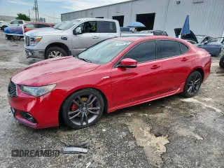 2019 Acura TLX w/A-Spec Pkg with VIN 19UUB1F61KA007518, listed as a Copart auction lot 63162235 with 72,409 mi miles and Salvage title. Bid and sale history available at DreamBid. Image 1.