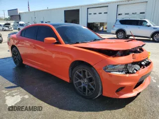 2019 Dodge Charger R/T with VIN 2C3CDXCT5KH519855, listed as a Copart auction lot 48300085 with 80,151 mi miles and Salvage Title. Bid and sale history available at DreamBid. Image 4.