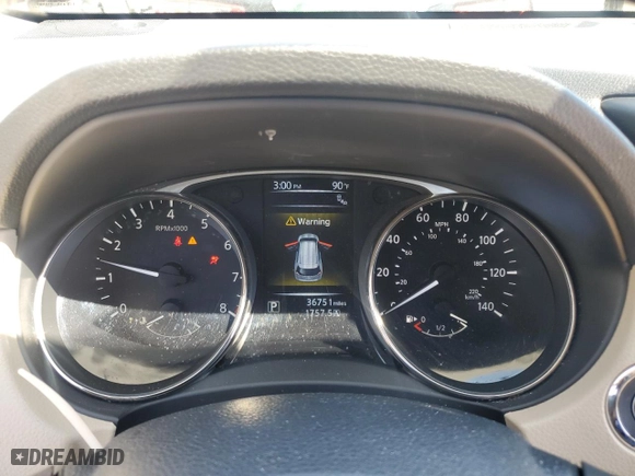 2016 Nissan Rogue SV with VIN KNMAT2MTXGP623803, listed as a Copart auction lot 50753885 with 36,751 mi miles and Salvage Title. Bid and sale history available at carsss.com. Image 9.