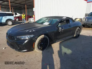 2020 BMW M8 Competition with VIN WBSDZ0C02LCD80945, listed as a IAAI auction lot 41229113 with 1 mi miles. Bid and sale history available at carsss.com. Image 2.