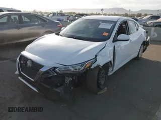 2022 Nissan Sentra S with VIN 3N1AB8BV3NY258907, listed as a IAAI auction lot 41533844 with 25,819 mi miles. Bid and sale history available at carsss.com. Image 2.