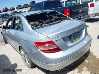 2008 Mercedes-Benz C-Class 3.0L Sport with VIN WDDGF54X68R006240, listed as a IAAI auction lot 39348755 with 1 mi miles. Bid and sale history available at carsss.com. Image 3.