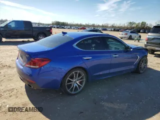 2019 Genesis G70 Design with VIN KMTG34LE6KU017175, listed as a Copart auction lot 88478725 with 28,698 mi miles and Salvage Title. Bid and sale history available at DreamBid. Image 3.
