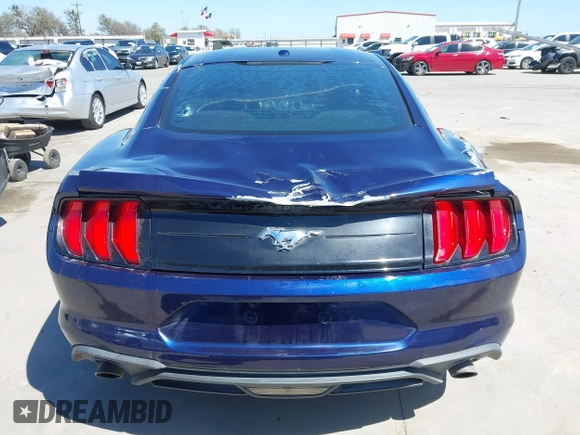 2020 Ford Mustang EcoBoost with VIN 1FA6P8TH6L5124180, listed as a IAAI auction lot 41702327 with 21,460 mi miles. Bid and sale history available at carsss.com. Image 16.