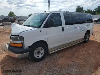 2012 Chevrolet Express Passenger 1LT with VIN 1GAZG1FG4C1190180, listed as a Copart auction lot 60436354 with 58,412 mi miles and Salvage Title. Bid and sale history available at carsss.com. Image 1.