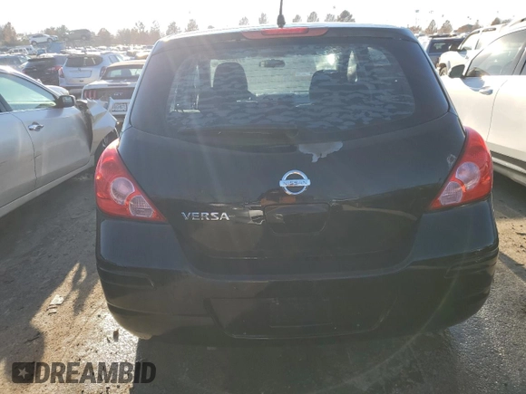 2010 Nissan Versa 1.8 SL with VIN 3N1BC1CPXAL446940, listed as a Copart auction lot 77525263 with 109,140 mi miles and Salvage Title. Bid and sale history available at carsss.com. Image 6.