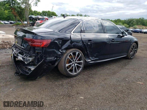 2018 Audi S4 Prestige with VIN WAUC4AF47JA081945, listed as a Copart auction lot 56495464 with 56,718 mi miles and Salvage Title. Bid and sale history available at carsss.com. Image 3.