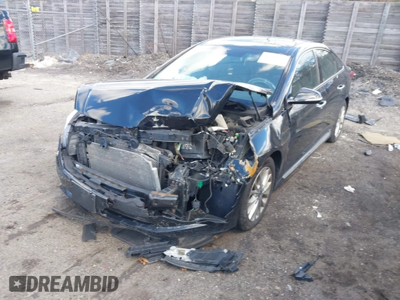 2015 Hyundai Sonata Limited with VIN 5NPE34AF3FH048224, listed as a IAAI auction lot 41857219 with 166,240 mi miles and . Bid and sale history available at carsss.com. Image 2.
