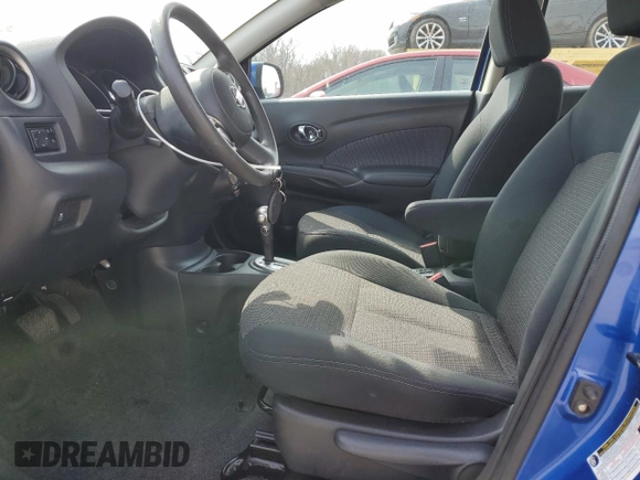 2014 Nissan Versa SV with VIN 3N1CN7AP7EL854158, listed as a Copart auction lot 48670005 with 0 mi miles and Salvage Title. Bid and sale history available at carsss.com. Image 7.