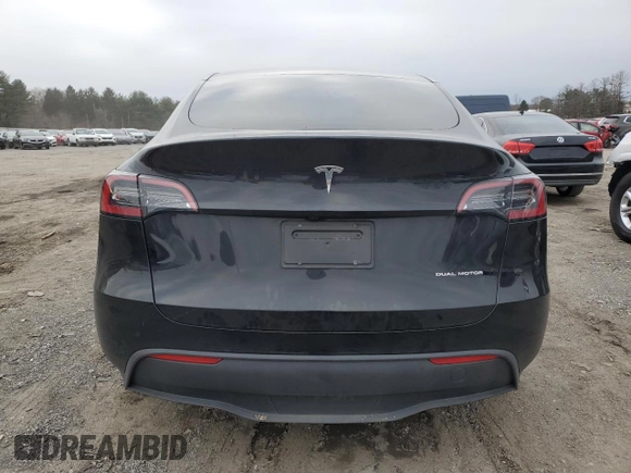2023 Tesla Model Y Long Range with VIN 7SAYGDEE1PA150771, listed as a Copart auction lot 81805194 with 23,718 mi miles and Salvage Title. Bid and sale history available at DreamBid. Image 6.