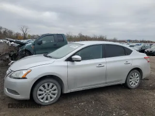 2015 Nissan Sentra S with VIN 3N1AB7AP8FY264099, listed as a Copart auction lot 80382924 with 147,512 mi miles and Salvage Title. Bid and sale history available at carsss.com. Image 1.