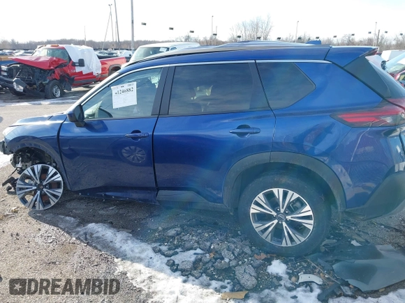 2023 Nissan Rogue SV with VIN JN8BT3BB3PW498674, listed as a IAAI auction lot 41246882 with 47,671 mi miles. Bid and sale history available at carsss.com. Image 15.