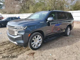 2021 Chevrolet Tahoe High Country with VIN 1GNSKTKL7MR125727, listed as a Copart auction lot 46027445 with 93,348 mi miles and Salvage Title. Bid and sale history available at carsss.com. Image 1.