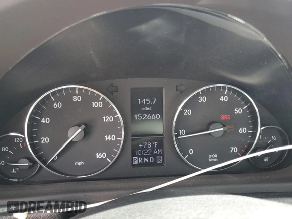 2007 Mercedes-Benz C 230 Sport with VIN WDBRF52H37F916909, listed as a Copart auction lot 52829765 with 152,660 mi miles and Salvage Title. Bid and sale history available at DreamBid. Image 9.