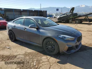 2020 BMW 2 Series M235i xDrive with VIN WBA13AL08L7F58414, listed as a Copart auction lot 42387115 with 60,835 mi miles and Salvage Title. Bid and sale history available at carsss.com. Image 4.