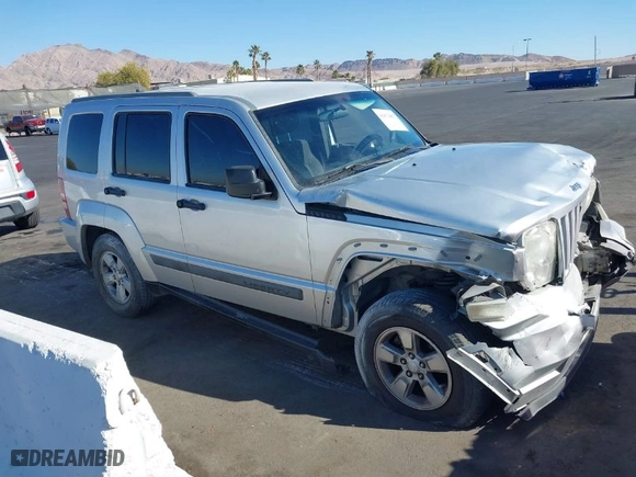 2012 Jeep Liberty Sport with VIN 1C4PJLAK8CW122023, listed as a IAAI auction lot 41473487 with 187,725 mi miles. Bid and sale history available at carsss.com. Image 1.