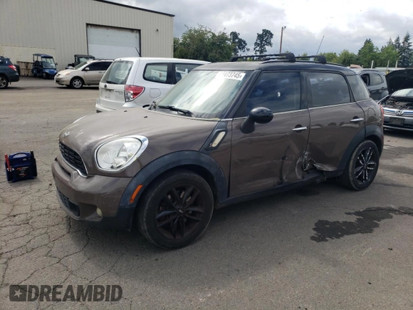 2012 MINI Countryman S with VIN WMWZC3C54CWL86055, listed as a Copart auction lot 61473745 with 117,351 mi miles and Clean title. Bid and sale history available at DreamBid. Image 1.