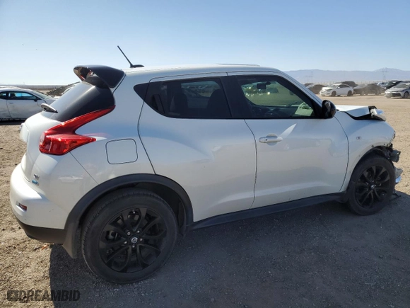2013 Nissan Juke S with VIN JN8AF5MR2DT211735, listed as a Copart auction lot 44731245 with 124,600 mi miles and Salvage Title. Bid and sale history available at carsss.com. Image 3.