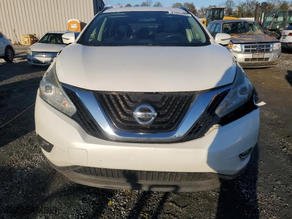 2015 Nissan Murano SV with VIN 5N1AZ2MG2FN208076, listed as a Copart auction lot 81665004 with 154,983 mi miles and Salvage Title. Bid and sale history available at carsss.com. Image 5.