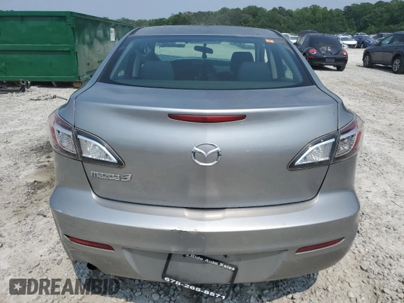 2013 Mazda 3 i SV with VIN JM1BL1TF0D1767921, listed as a Copart auction lot 59432455 with 265,578 mi miles and Salvage title. Bid and sale history available at DreamBid. Image 6.
