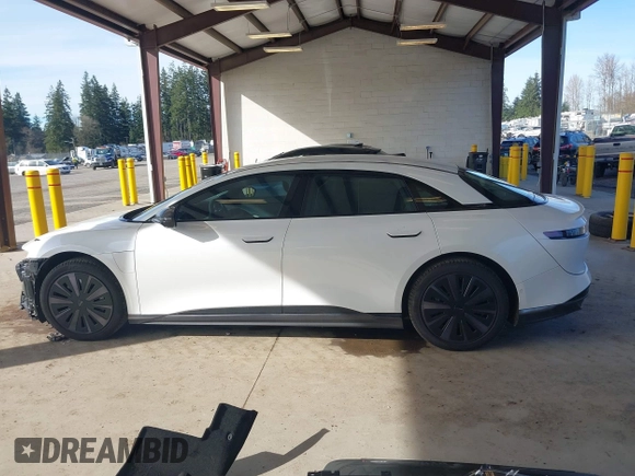 2024 Lucid Air Pure with VIN 50EA1PGA1RA007535, listed as a IAAI auction lot 41879547 with 2,497 mi miles. Bid and sale history available at carsss.com. Image 15.