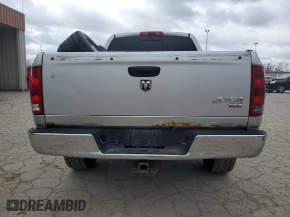 2006 Dodge 1500 SLT with VIN 1D7HU18N06S673743, listed as a Copart auction lot 53145955 with 131,318 mi miles and Salvage Title. Bid and sale history available at DreamBid. Image 6.