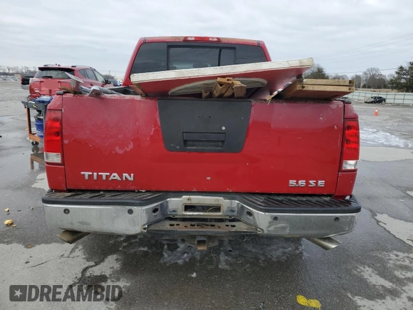 2005 Nissan Titan SE with VIN 1N6AA07B95N510959, listed as a Copart auction lot 46079125 with 376,245 mi miles and Clean Title. Bid and sale history available at carsss.com. Image 6.