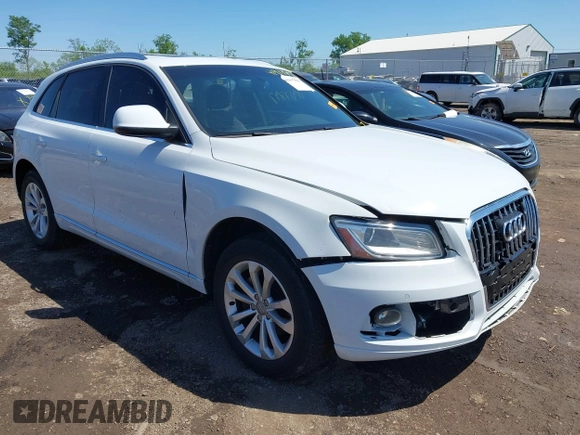 2015 Audi Q5 Premium Plus with VIN WA1LFAFP7FA063194, listed as a IAAI auction lot 41917897 with 125,625 mi miles and . Bid and sale history available at DreamBid. Image 1.