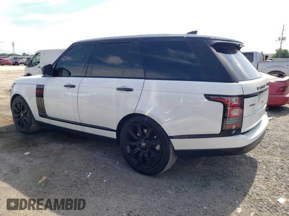 2017 Land Rover Range Rover z VIN SALGS2FE2HA369920, wystawiony jako Copart lot #58393675 z przebiegiem 147 158 mil mil oraz Czysty tytuł • Clean title. Historia ofert i sprzedaży dostępna na DreamBid. Obrazek 2.