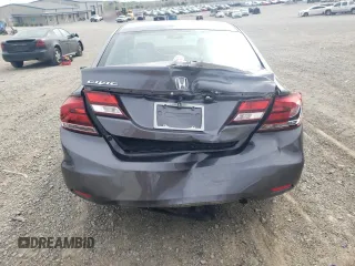 2014 Honda Civic EX-L with VIN 19XFB2F90EE079318, listed as a Copart auction lot 53682475 with 104,476 mi miles and Salvage Title. Bid and sale history available at DreamBid. Image 6.