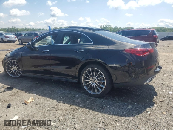 2023 Mercedes-Benz CLA 250 with VIN W1K5J4HB1PN327770, listed as a Copart auction lot 58788115 with 23,291 mi miles and Salvage title. Bid and sale history available at DreamBid. Image 2.