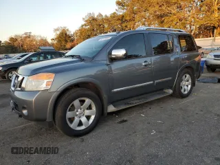 2014 Nissan Armada SV z VIN 5N1AA0ND7EN610285, wystawiony jako Copart lot #87116004 z przebiegiem 163 145 mil mil oraz Szkoda całkowita • Salvage title. Historia ofert i sprzedaży dostępna na DreamBid. Obrazek 1.