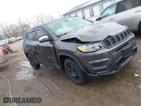 2018 Jeep Compass Sport z VIN 3C4NJCAB6JT251064, wystawiony jako IAAI lot #41457953 z przebiegiem 64 905 mil mil oraz . Historia ofert i sprzedaży dostępna na DreamBid. Obrazek 1.