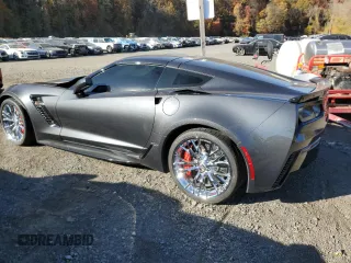 2017 Chevrolet Corvette Z06 3LZ with VIN 1G1YU2D60H5604768, listed as a Copart auction lot 77323684 with 0 mi miles and Non Repairable. Bid and sale history available at carsss.com. Image 2.