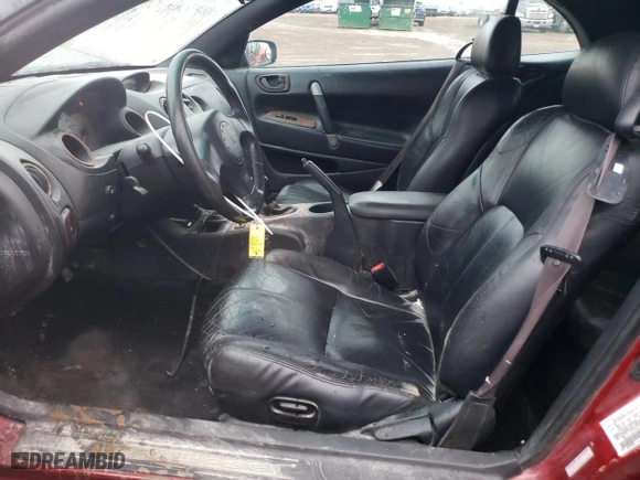 2001 Mitsubishi Eclipse GT with VIN 4A3AE55H31E002215, listed as a Copart auction lot 43162935 with 168,713 mi miles and Salvage Title. Bid and sale history available at carsss.com. Image 7.